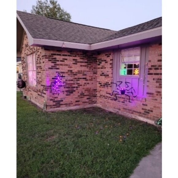 Deago-2-5Ft-Halloween-Spider-  2 Pack Halloween Spider Decorations 4ft Light Up Giant Spider